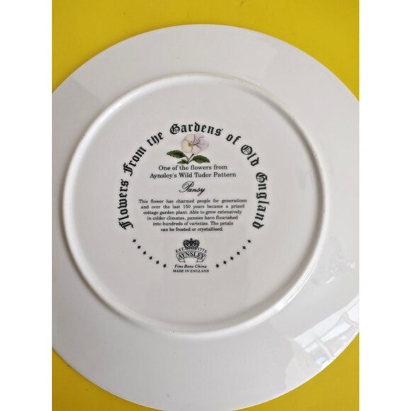 Aynsley Bone China collectors plates set Flowers From the Gardens of Old England - Picture 10 of 16